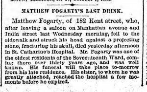 Bklyn Daily Eagle, 3 October 1885.